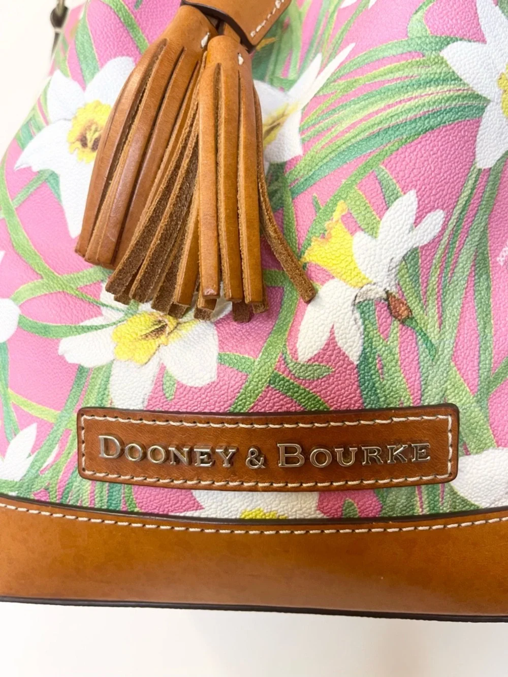 Dooney & Bourke Daffodil Botanical Drawstring Bucket Bag